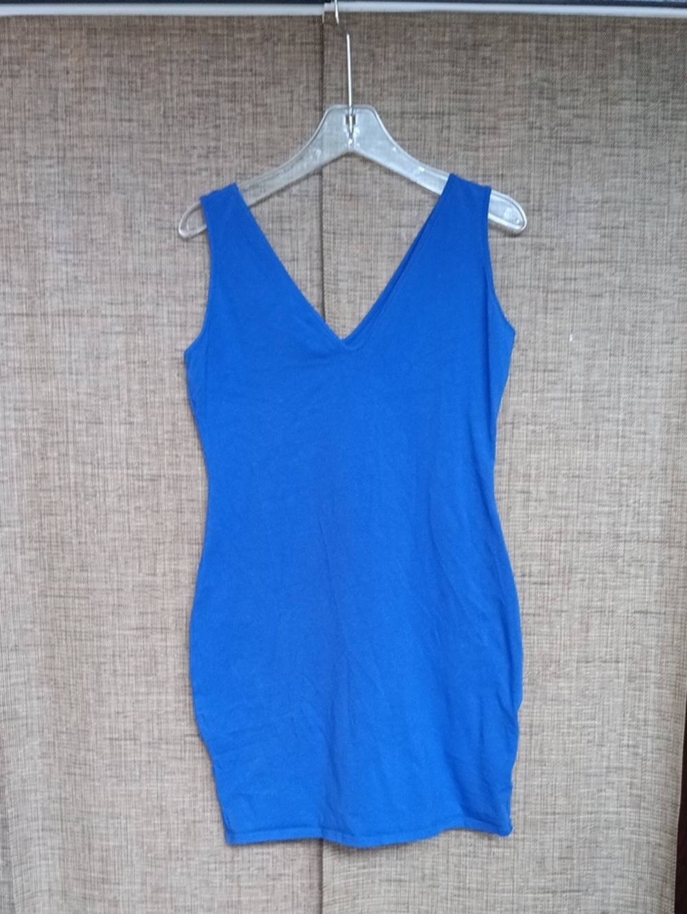 wild fable Royal Blue V-Neck Tank Dress